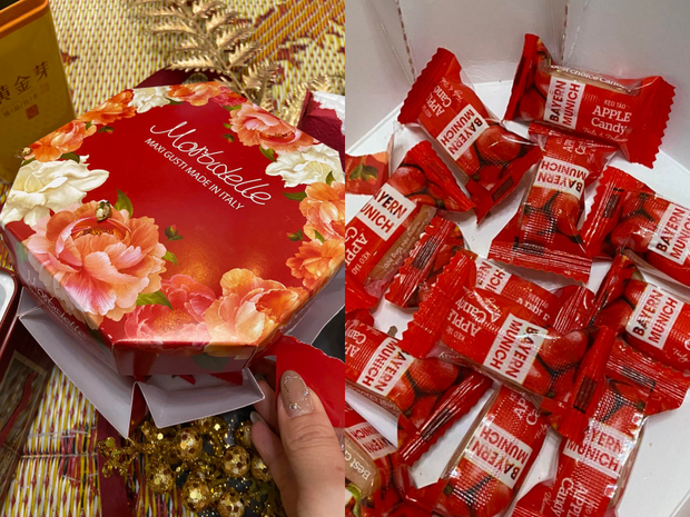 New Year gift basket after 45 days has just been peeled, shocking because: Chocolate mutated into pig blood, candy made in Italy with Vietnamese subtitles?  - Photo 5.