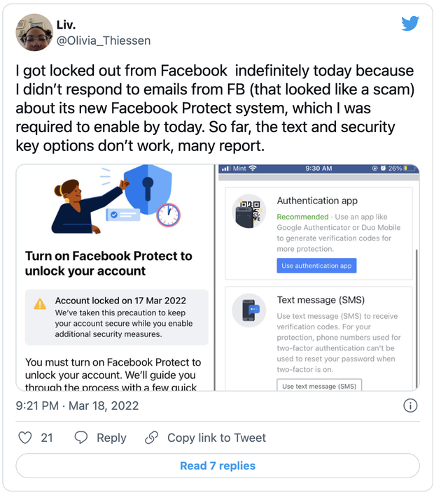 Facebook started locking down accounts that didn't make this change, check it out now!  - Photo 3.