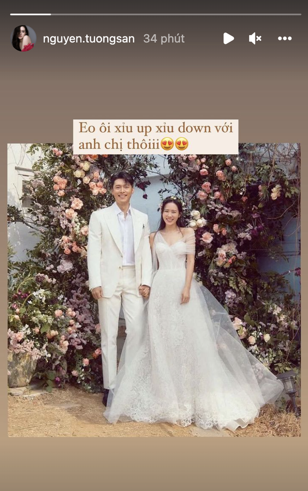 Cả showbiz Việt phát sốt trước đám cưới của Hyun Bin: Xuân Lan - Emily đồng loạt tiễn người yêu, Tóc Tiên nhớ lại 1 thời khóc nấc - Ảnh 5.