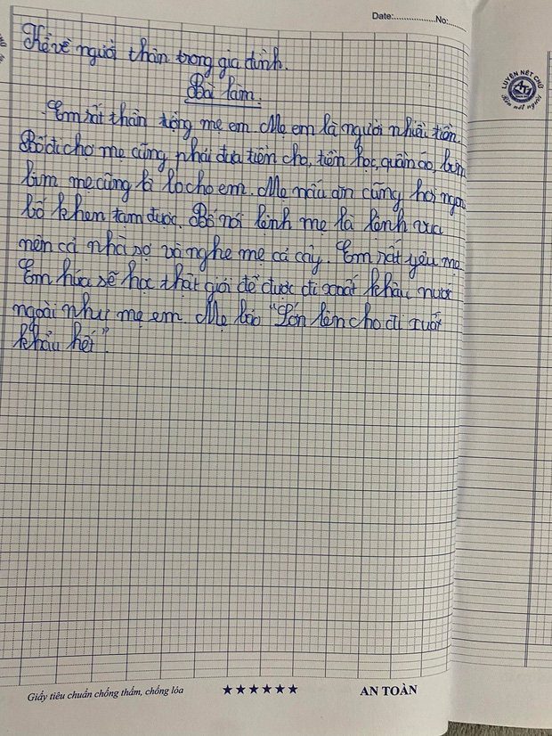  Học sinh Tiểu học làm văn tả mẹ đúng chuẩn nóc nhà, mơ ước công việc tương lai gây ngỡ ngàng - Ảnh 1.