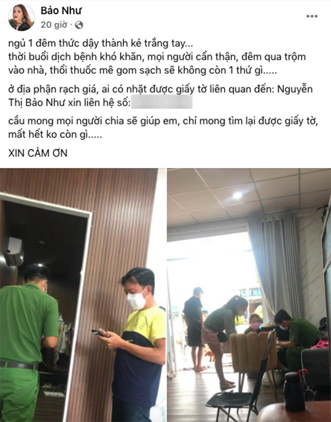 Á hậu Việt bị kẻ trộm bỏ thuốc mê, vào nhà phá két sắt lấy sạch tài sản? - Ảnh 1.