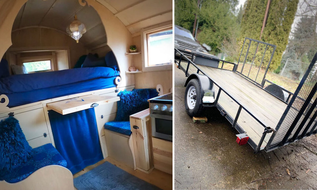 Nữ doanh nhân biến chiếc xe kéo cũ thành motorhome: Chi phí hơn 15.000 USD, tiện nghi như ở nhà, đi du ngoạn khắp nước Mỹ cùng thú cưng - Ảnh 2.