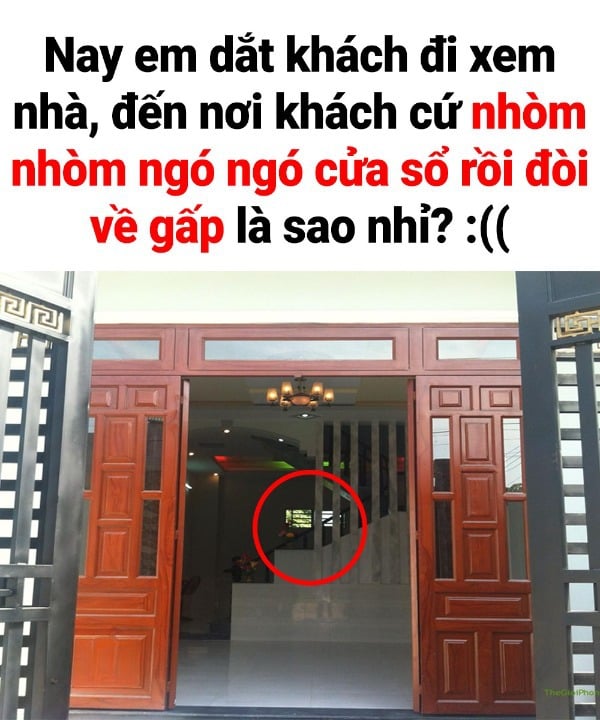 Khách đến xem nhà trông thấy điều này vội bỏ về ngay, gia chủ ngơ ngác không hiểu vì sao