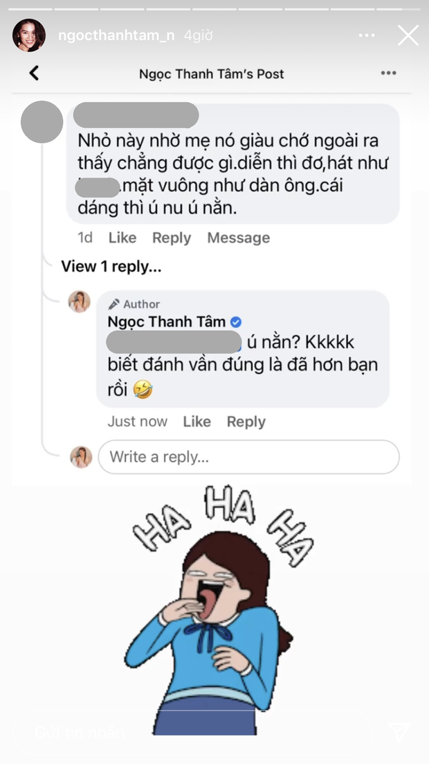 Ngọc Thanh Tâm và series “đối đầu” antifan: Loạt đáp trả từ nhan sắc tới đời tư căng đét, không nghĩ ái nữ chăm đọc comment tới vậy luôn! - Ảnh 7.