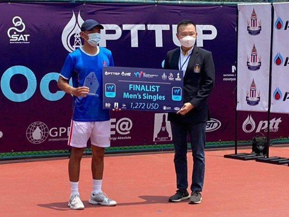 Ly Hoang Nam to lose the championship at the Thai Professional Tennis Tournament - Photo 1.