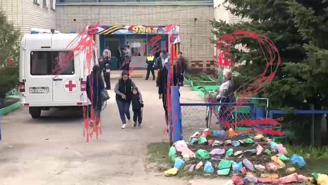 Shooting at a Russian kindergarten, many people were killed - Photo 1.
