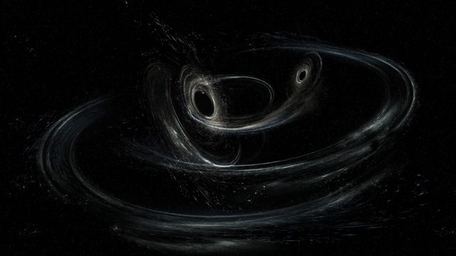 Sóng hấp dẫn cho thấy hai hố đen hợp nhất, rồi bắn đi với vận tốc 2,5 triệu km/h - Ảnh 1.