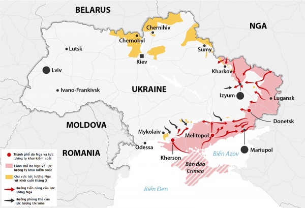 Tỉnh miền Nam Ukraine chuyển sang dùng đồng ruble Nga - Ảnh 1.