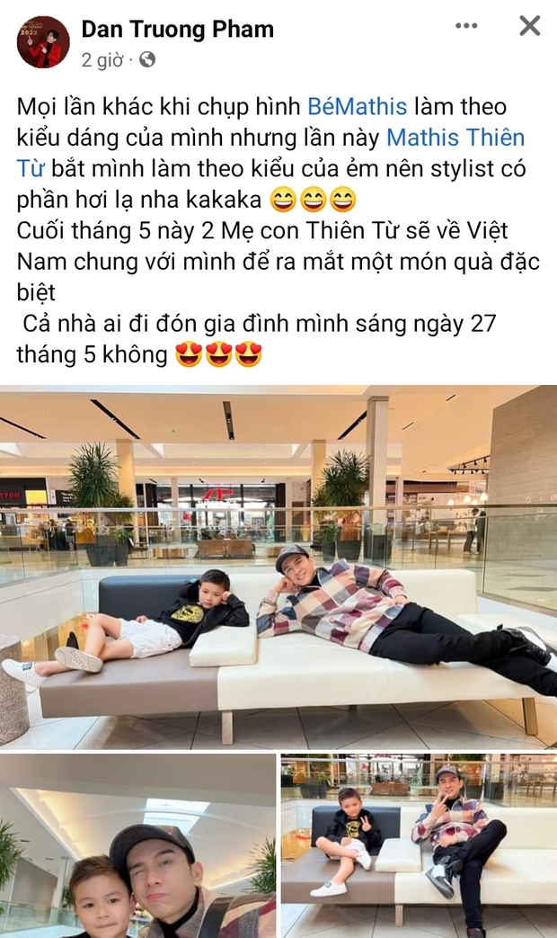  Đan Trường tạo dáng cực nhắng bên quý tử, mối quan hệ với vợ cũ hậu ly hôn thể hiện rõ qua chi tiết này? - Ảnh 1.