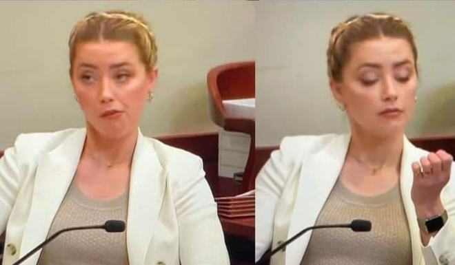 Clip 2 million views: Amber Heard rolled her eyes and fiddled with her nails when she was diagnosed with 2 mental disorders by a doctor - Photo 2.