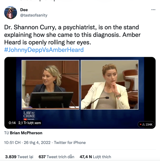 Clip 2 triệu view: Amber Heard đảo mắt, nghịch móng tay khi bị tiến sĩ chẩn đoán mắc 2 bệnh rối loạn tâm thần - Ảnh 9.