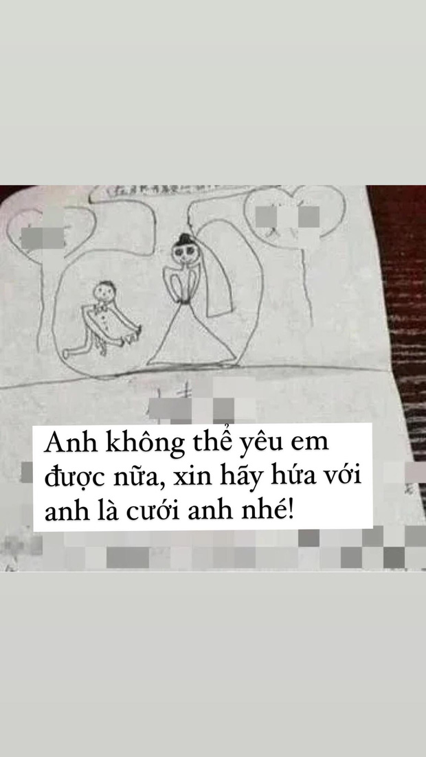 Cậu nh&oacute;c vẽ tranh tỏ t&igrave;nh crush, đọc d&ograve;ng nhắn b&ecirc;n trong m&agrave; kh&ocirc;ng &iacute;t người lớn cười ngất: Trẻ con b&acirc;y giờ lớn nhanh qu&aacute;! - Ảnh 2.