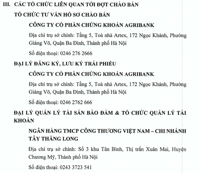 The collateral for the canceled bond lots of Tan Hoang Minh is mortgaged at which banks and organizations?  - Photo 1.