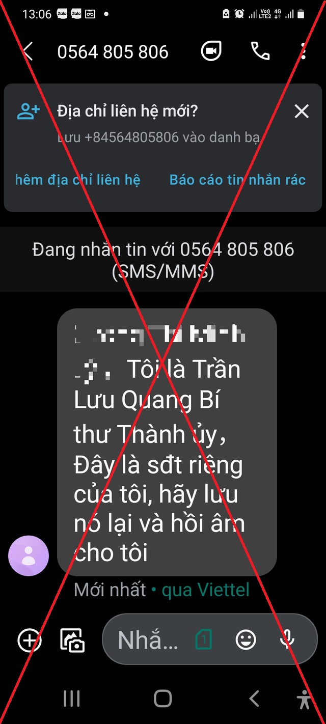 Hàng loạt nhà báo bất ngờ nhận được tin nhắn xưng là Bí thư thành ủy Hải Phòng vay tiền - Ảnh 1.