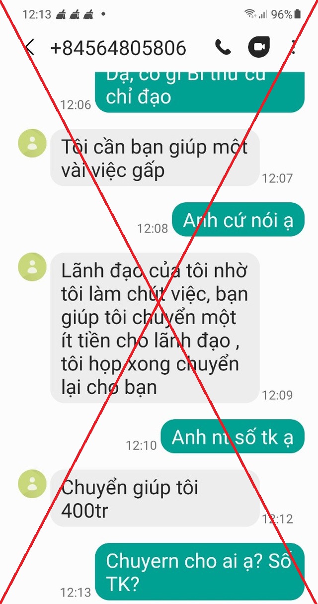 Hàng loạt nhà báo bất ngờ nhận được tin nhắn xưng là Bí thư thành ủy Hải Phòng vay tiền - Ảnh 2.