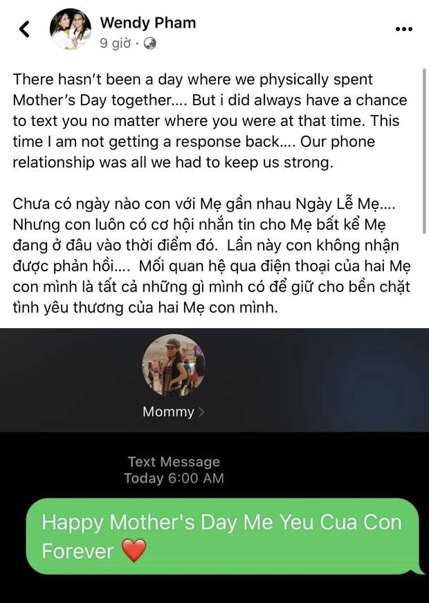 Nghẹn ngào tin nhắn con gái ca sĩ Phi Nhung gửi cho người mẹ đã khuất, lần này có 1 sự thay đổi gây xót xa - Ảnh 1.