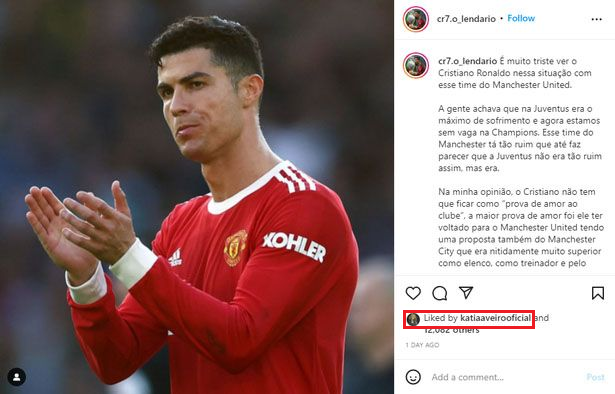 Chị gái Ronaldo thả tim bài viết ném đá MU - Ảnh 1.