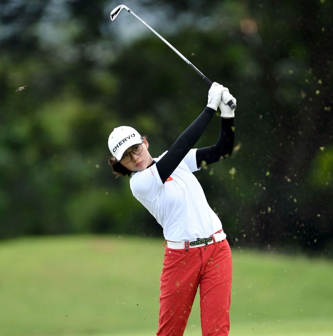 The 19-year-old female pearl of the Vietnamese golf village: 10 years old learns golf, 14 years old wears the national team shirt to attend the SEA Games - Photo 2.