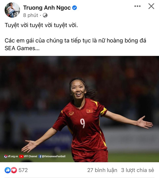 Dàn sao bùng nổ mừng HCV SEA Games của tuyển nữ: Tuyệt vời các cô gái Việt Nam! - Ảnh 8.