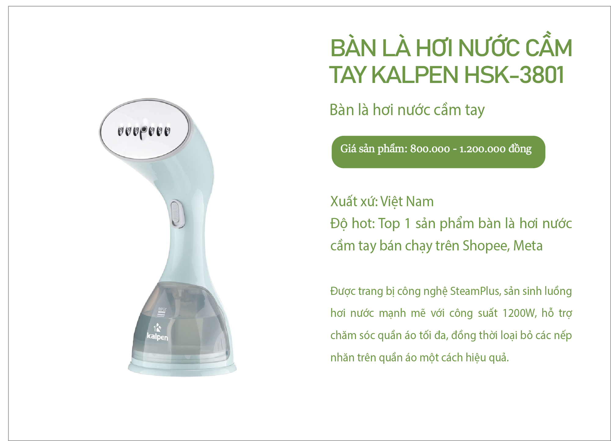 Người dùng review bàn là hơi nước cầm tay: Hàng Việt giá cao có đánh bật đối thủ ngoại? - Ảnh 1.