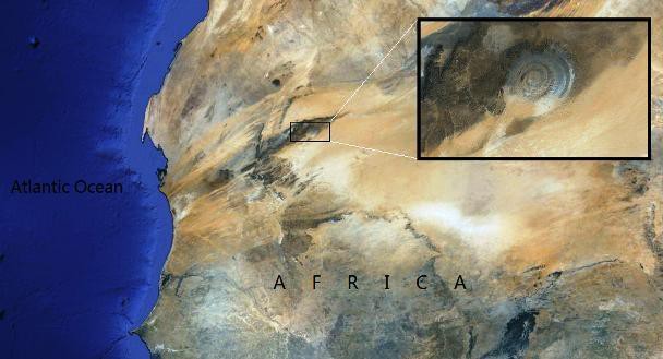 Con mắt khổng lồ giữa sa mạc Sahara, bí ẩn chưa có lời giải - Ảnh 2.