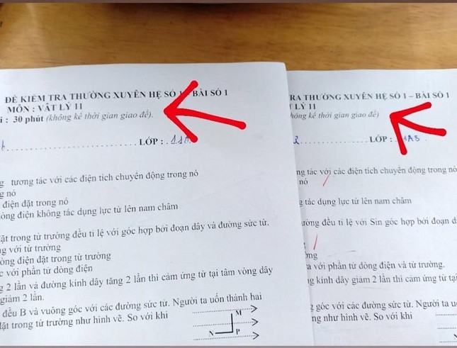 Teen hí hửng vì nghĩ bài kiểm tra chung 1 đề, hóa ra giáo viên có cách đánh dấu cực đỉnh - Ảnh 1.