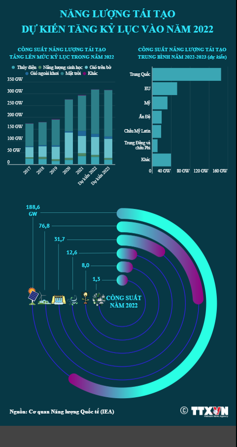 Renewable energy is expected to increase to a record in 2022 - Photo 1.