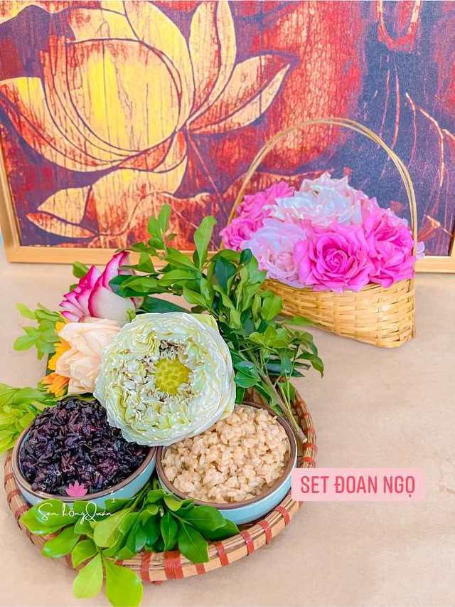 Những set hoa quả cúng Tết Đoan Ngọ giá vài trăm ngàn đẹp hút mắt, người bán chốt đơn mỏi tay - Ảnh 3.