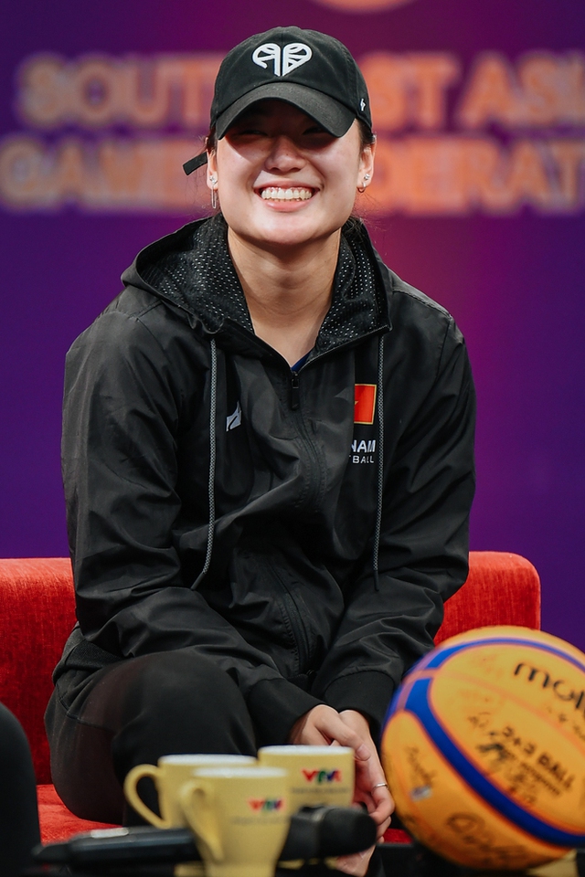 The Vietnamese women's 3x3 basketball team put a bare face on television: Mist makeup is still beautiful despite, the best is Truong Thao Vy - Photo 8.