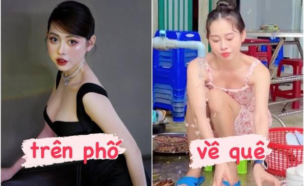 Nữ chủ tịch giả danh TikTok nhập hội đảm đang khi về quê ăn cỗ, khác xa ảnh sang chảnh trên mạng - Ảnh 2.