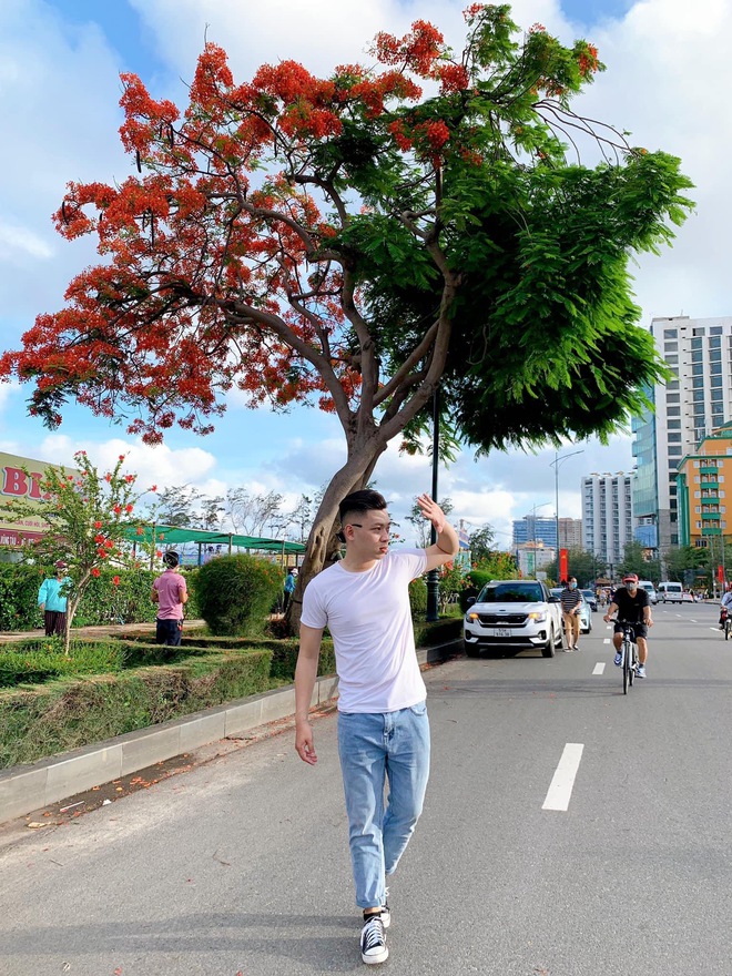 Dân tình “bấn loạn” trước cây phượng hai màu đang “sốt xình xịch” ở Vũng Tàu, rủ nhau đến check-in rần rần - Ảnh 6. Dân tình “bấn loạn” trước cây phượng hai màu đang “sốt xình xịch” ở Vũng Tàu, rủ nhau đến check-in rần rần - Ảnh 6.