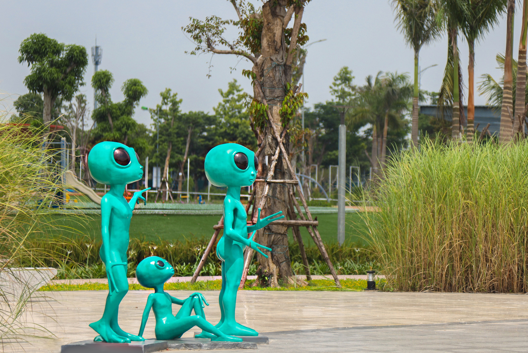 Công viên 260 tỷ chủ đề thiên văn học bỏ hoang sau 2 năm hoàn thành ở Hà Nội - Ảnh 9.