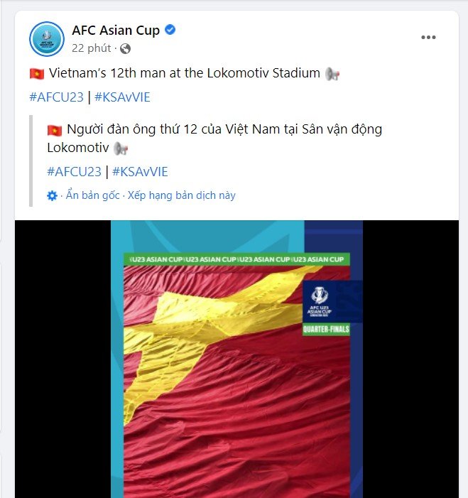 Để lại hình ảnh đẹp tại giải châu Á, U23 Việt Nam nhận mưa lời khen từ AFC - Ảnh 1.
