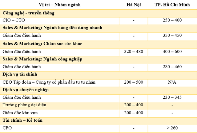 Những công việc có mức lương từ 400 triệu đồng/tháng trở lên tại Việt Nam - Ảnh 1.