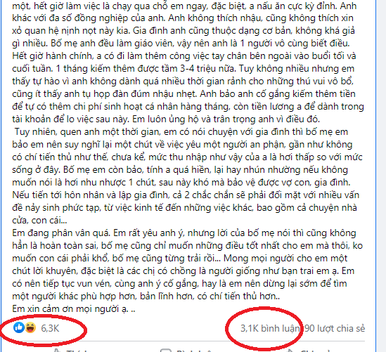 Cô gái lương 12 triệu/tháng nhờ dân mạng tư vấn về người yêu an phận và cái kết đầy thuyết phục! - Ảnh 1.