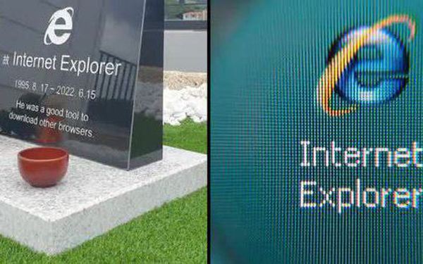  Vừa bị khai tử, Internet Explorer đã được dựng mộ tiếc thương tại Hàn Quốc, đọc dòng chữ tri ân khiến ai cũng cảm thán  - Ảnh 1.