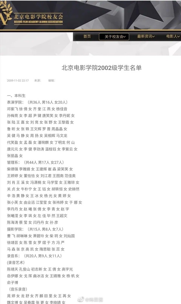 Nghi vấn “thần tiên tỷ tỷ” Lưu Diệc Phi làm giả bằng cấp ở Học viện Điện ảnh Bắc Kinh - Ảnh 10.