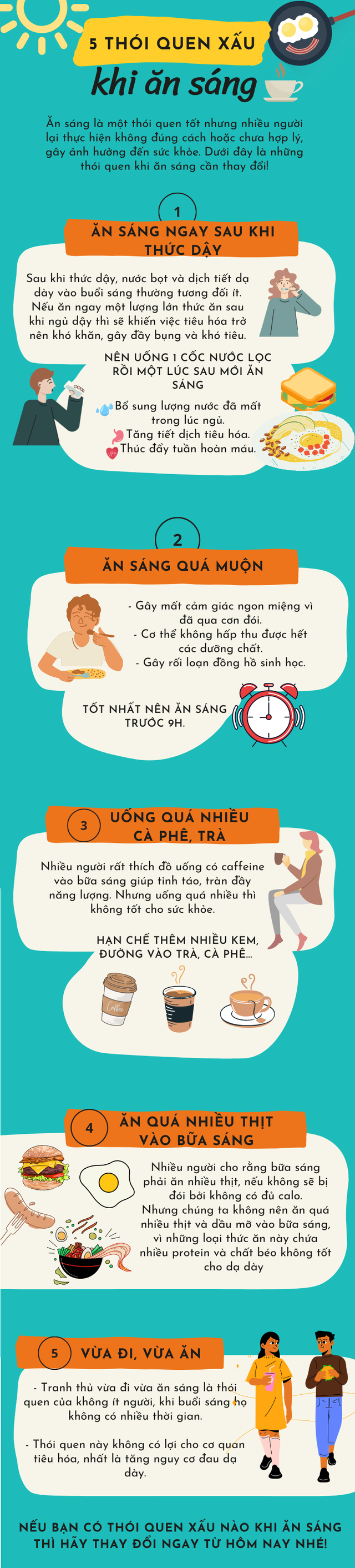 5 thói quen xấu khi ăn sáng bạn nên bỏ ngay