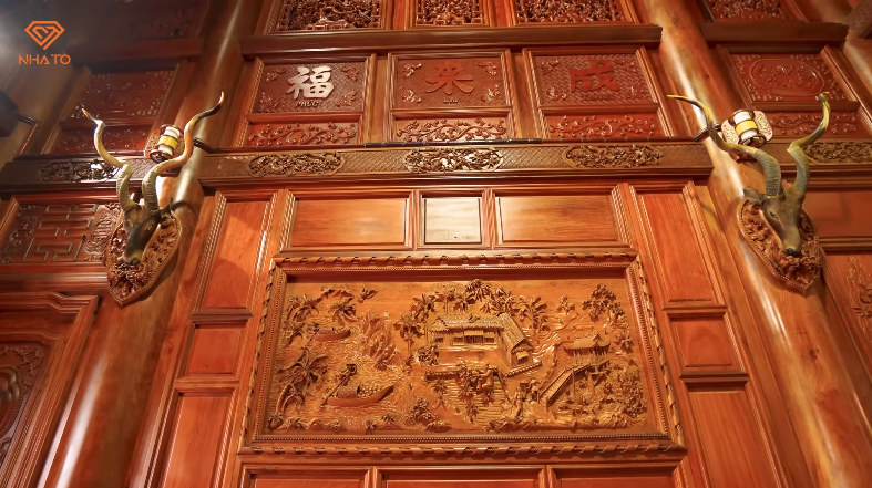 Cận cảnh biệt phủ gỗ hương 4.000m2 đại gia xứ Nghệ l&agrave;m của hồi m&ocirc;n cho con g&aacute;i - Ảnh 15.