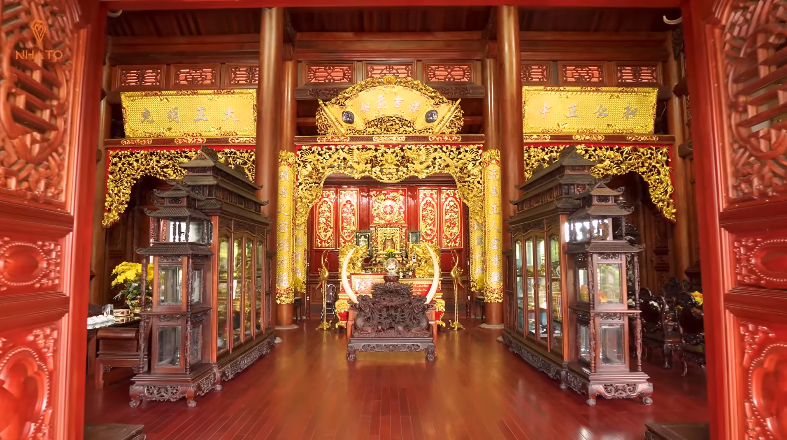 Cận cảnh biệt phủ gỗ hương 4.000m2 đại gia xứ Nghệ l&agrave;m của hồi m&ocirc;n cho con g&aacute;i - Ảnh 8.