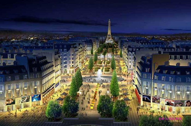 “Paris phiên bản lỗi” bỏ hoang của Trung Quốc: Từ tham vọng về thành phố hoa lệ giữa lòng châu Á tới cảnh ngán ngẩm hiện tại  - Ảnh 1.