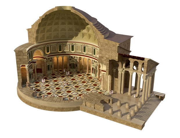 Đền thờ Pantheon - kiệt tác kiến trúc 2000 năm tuổi của đế chế La Mã cổ đại, 2 lần bị phá hủy và lại hồi sinh - Ảnh 4.