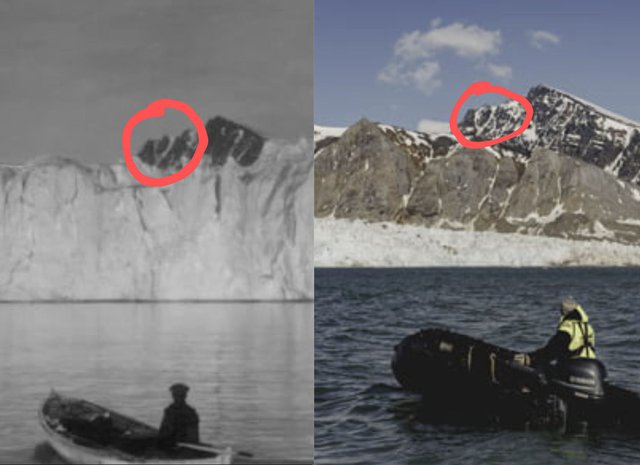 Nhiếp ảnh gia tái hiện bức ảnh hơn 100 năm tuổi để báo động tình trạng băng tan - Ảnh 3.