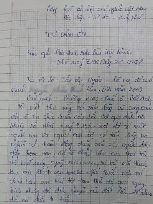  Vụ trung tá quân đội tử vong ở Phú Quốc: Lá thư xúc động của mẹ cháu bé  - Ảnh 2.