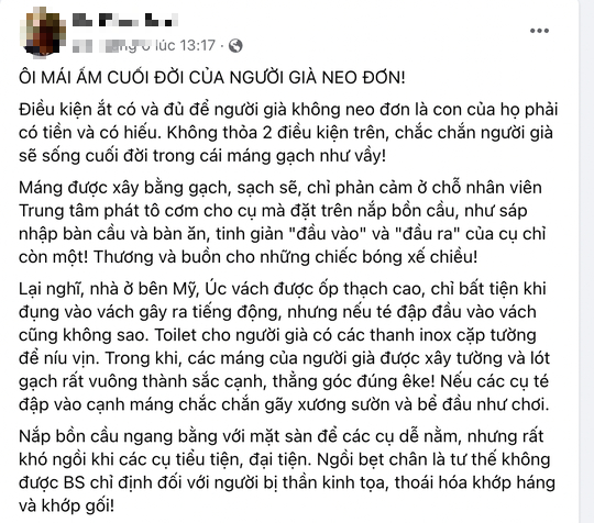  Thông tin về bức ảnh cụ bà ở Vĩnh Long ngồi ăn cơm trên nắp bồn cầu  - Ảnh 2.