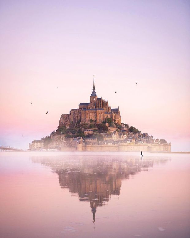 Ngắm lâu đài trên biển có thật ở nước Pháp: Khung cảnh cổ tích choáng ngợp chỉ hiện ra đúng một buổi trong ngày - Ảnh 8.