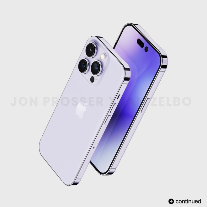 iPhone 14 rò rỉ những hình ảnh concept mới nhất, chắc chắn sẽ có màu tím - Ảnh 3.