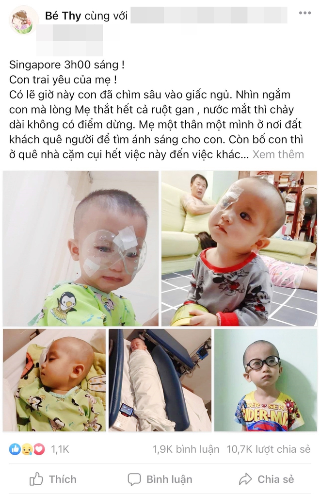 Tâm thư xúc động của người mẹ sau gần 5 năm đi tìm ánh sáng cho con: Ngã quỵ khi nghe bác sĩ báo tin dữ về đôi mắt của con... - Ảnh 2.