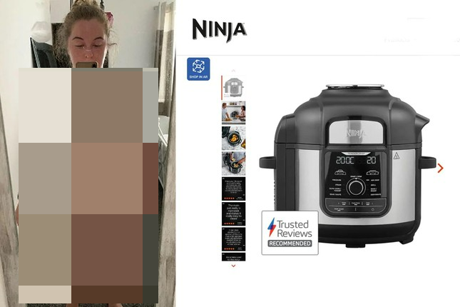 Trying to sell an oil-free fryer, the girl distorted her face because she posted the wrong nude photo - Photo 1.