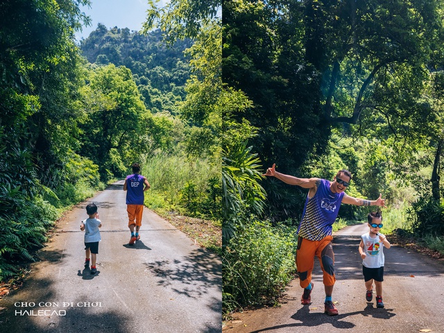 Cậu bé 3 tuổi cùng bố “phượt” Cát Bà: Được trekking, băng rừng, lội bùn từ khi 22 tháng tuổi, luôn thích thú với những trải nghiệm mới - Ảnh 4.
